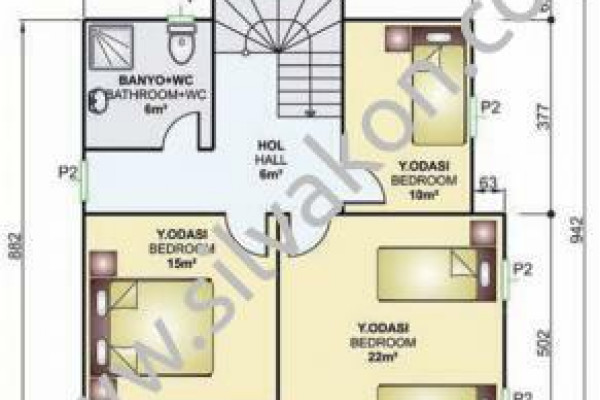 150 m² Çift Katlı Prefabrik Ev 03