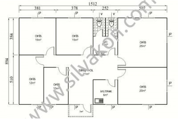 139 m2 Prefabrik Ofis 02