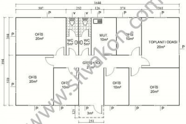 149 m2 Prefabrik Ofisler 02