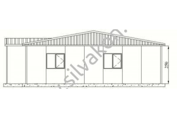 150 m2 Prefabrik Ofisler 02