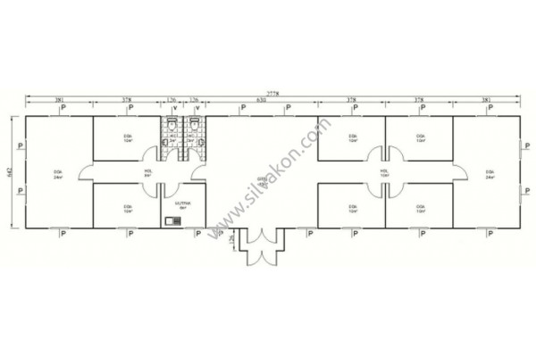181 m2 Prefabrik Ofis 02