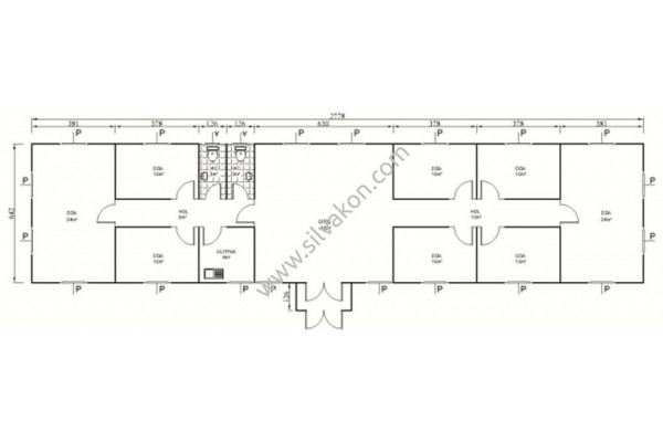 181 m2 Prefabrik Ofis 02