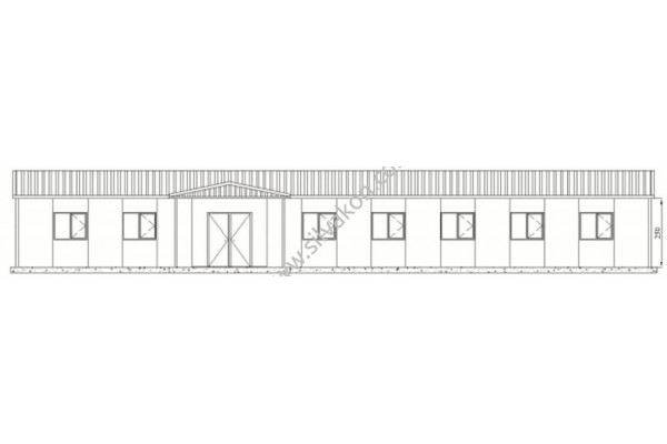 208 m2 Prefabrik ofis 01