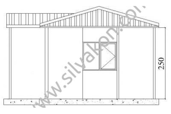 28m² Tek Katlı Prefarik Ofis  01