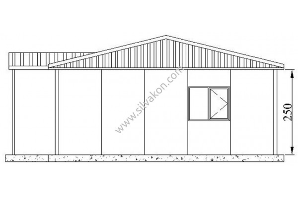 68 m2 Prefabrik Ofis 01