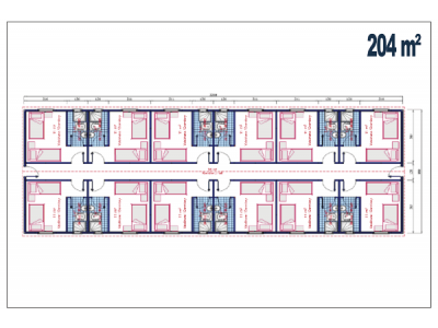 204 M2 Şantiye Birleşim Konteyner