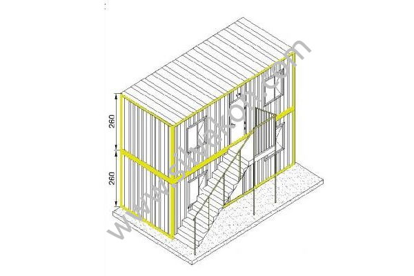 Ranza 120 Prefabrik Şantiye Binası 01