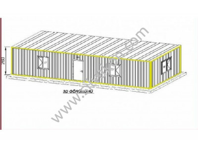 TREN 3X12 Prefabrik Şantiye Binası