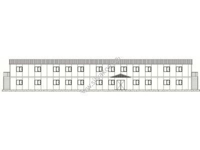 717 m2 iki Katlı Prefabrik Ofis