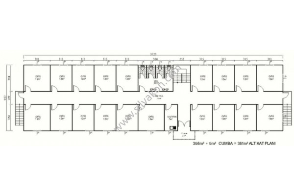 717 m2 iki Katlı Prefabrik Ofis 03