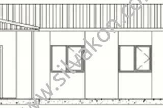 208 m2 Prefabrik ofis