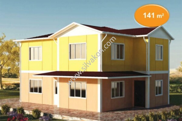 141 m² Çift katlı Prefabrik ev
