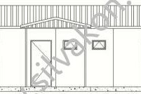 116 m2 Prefabrik Ofisler