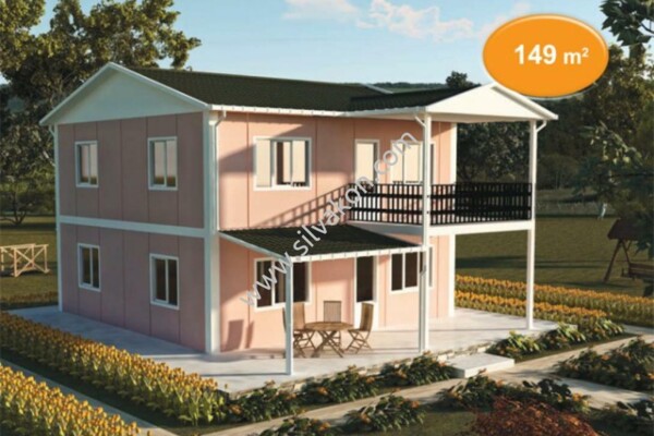 149 m² Çift katlı Prefabrik ev