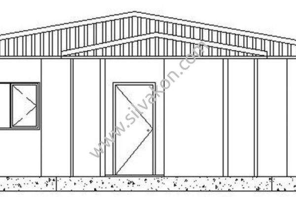 161 m2 Prefabrik Ofis